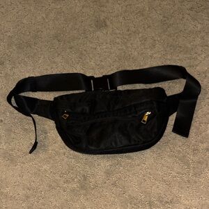a new day Black Belt Bag with Gold Accents